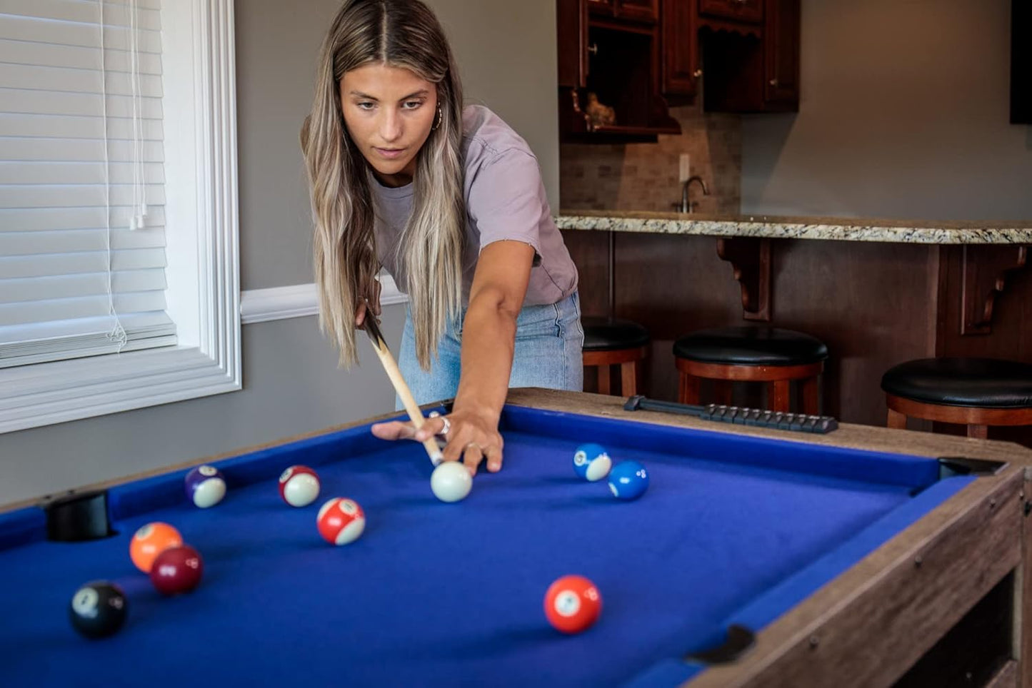 56” 4-in-1 Swivel Multi-Game Table