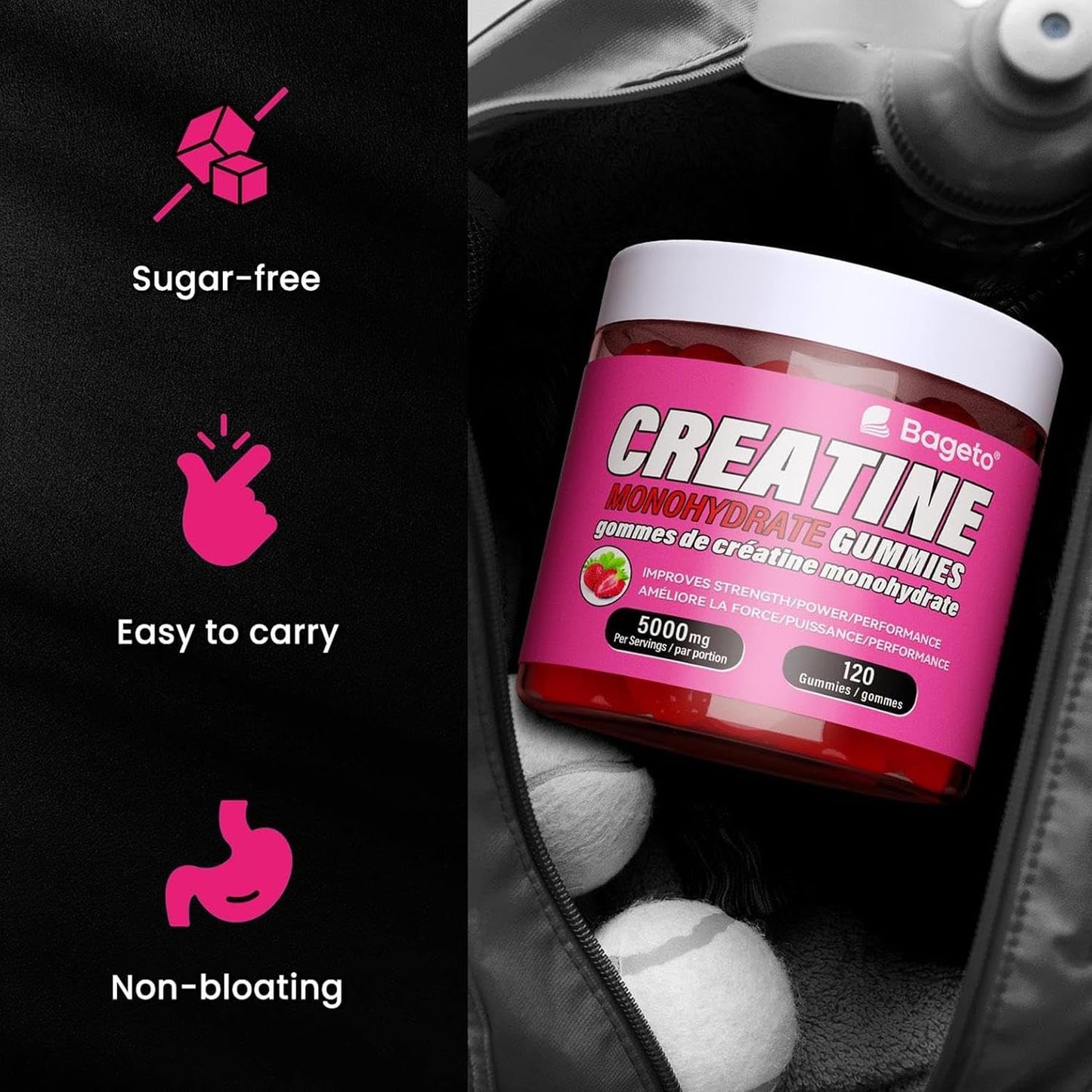 Creatine Monohydrate Gummies 5000mg for Men & Women