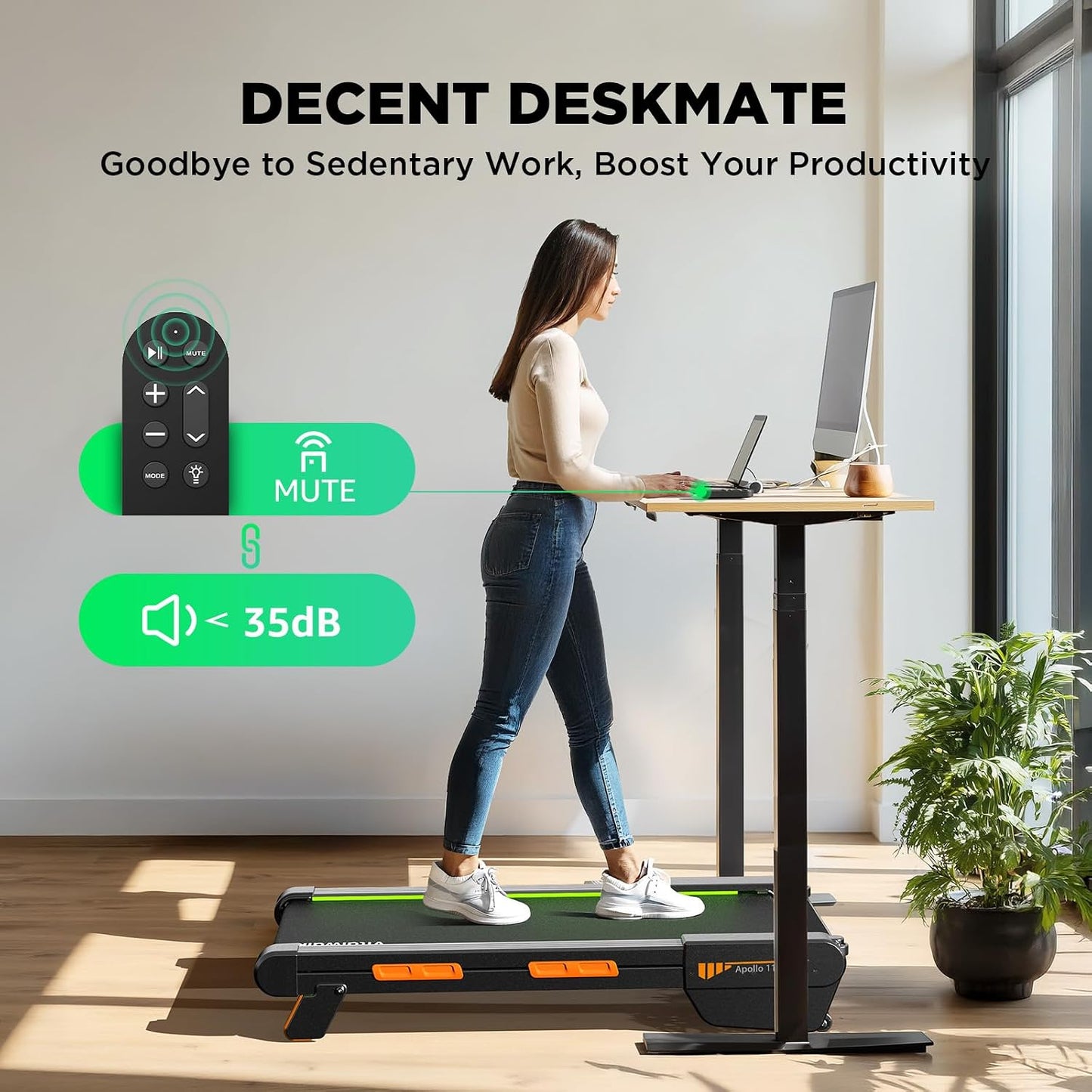 Vitalwalk Walking Pad with Auto Incline