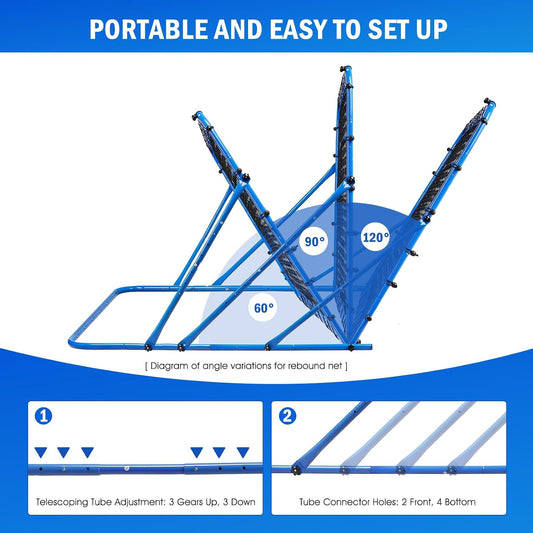 Winthai Multi-Sport Rebounder Net – Soccer, Baseball & Volleyball Training