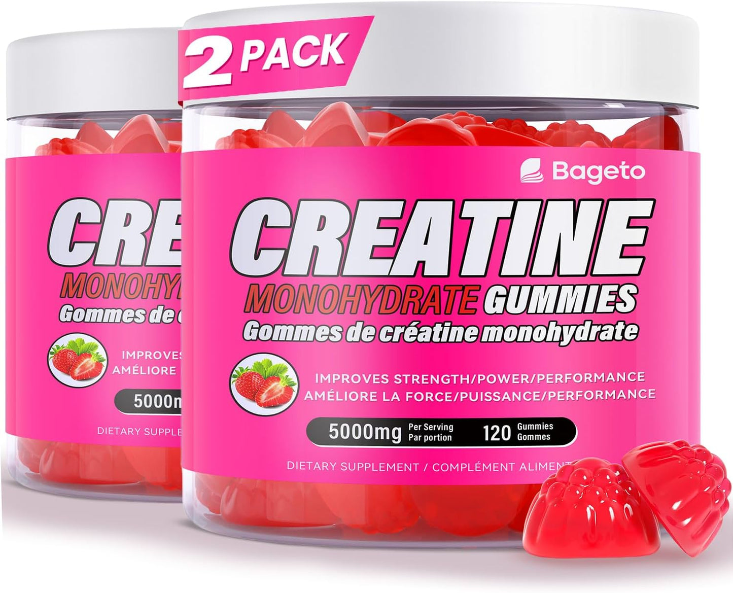 Creatine Monohydrate Gummies 5000mg for Men & Women