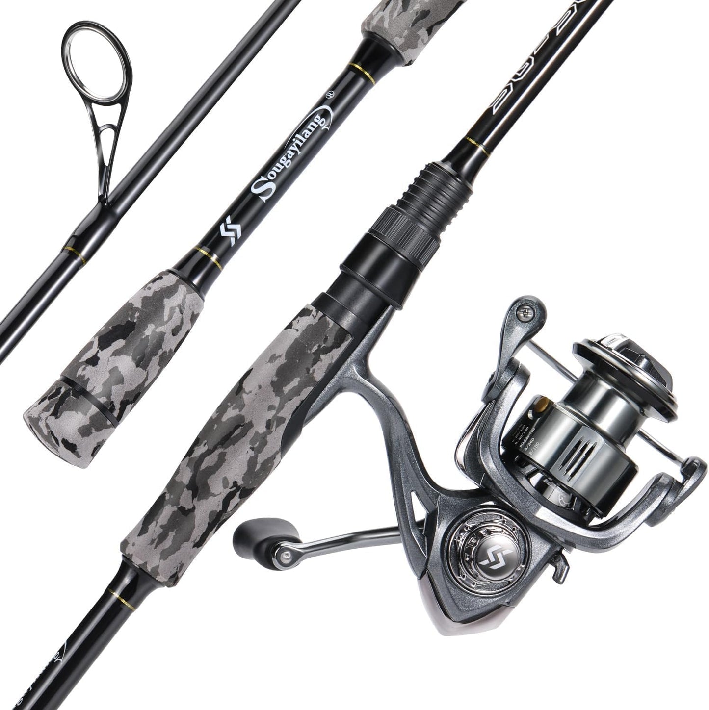 Sougayilang Fishing Rod and Reel Combo — Spinning Rod & Reel Set