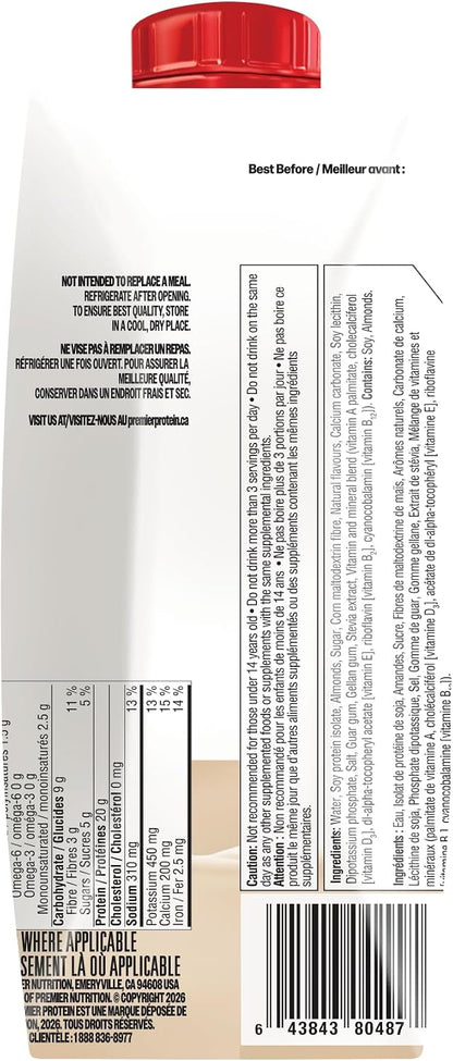 Premier Protein Al'mazing Non-Dairy Protein Shake, 20g Protein