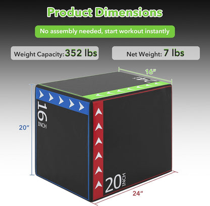 Goplus 3-in-1 Plyometric Jump Box