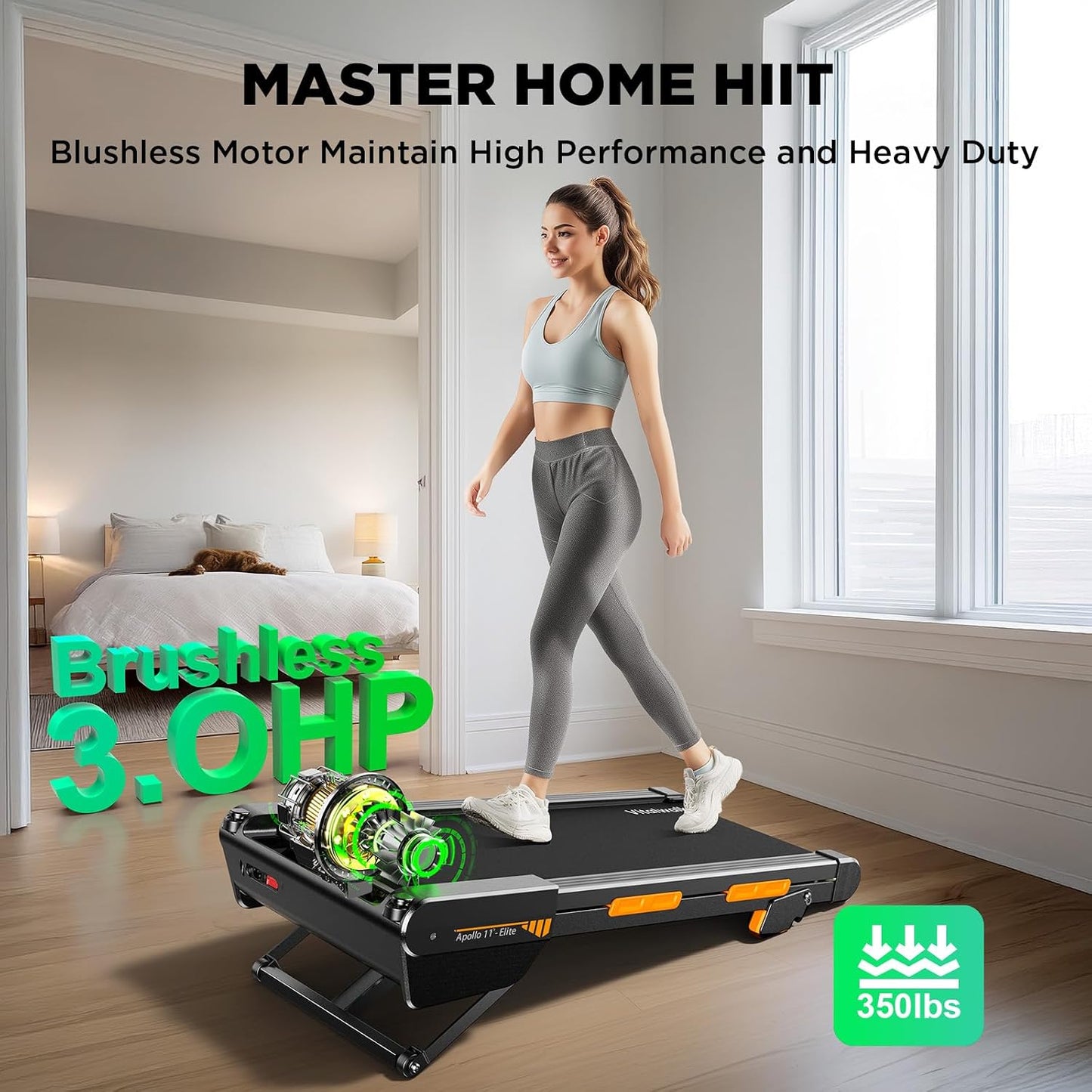 Vitalwalk Walking Pad with Auto Incline