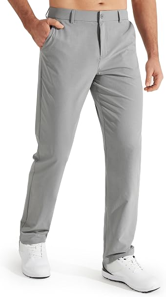 Libin Mens Golf Pants 30"/32"/34" Quick Dry Lightweight Stretch Dress Pants