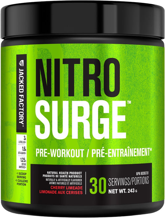 NITROSURGE Pre Workout Supplement - Endless Energy, Instant Strength Gains, Clear Focus, Intense Pumps