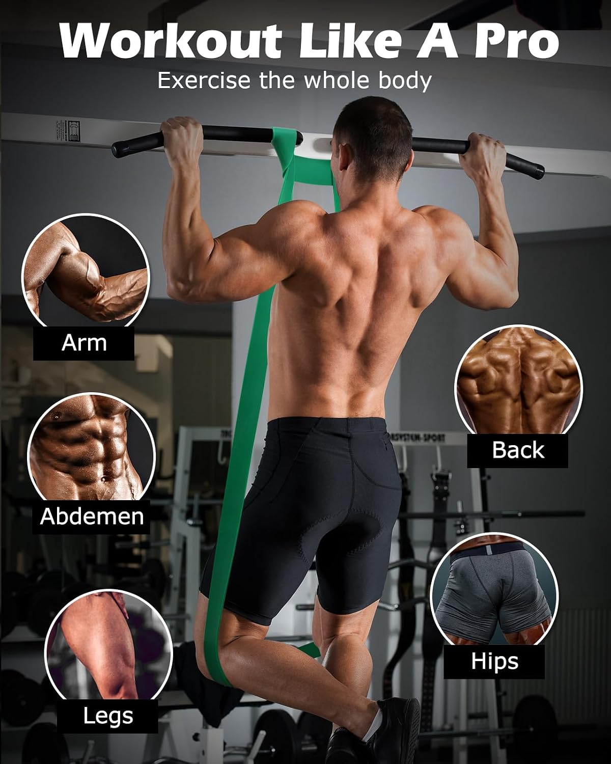 Zacro Resistance Bands Set - Pull Up Bands Set for Men and Women