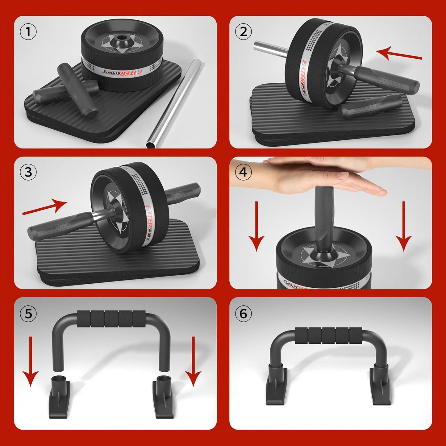 EnterSports Ab Roller Wheel for Abs Workout