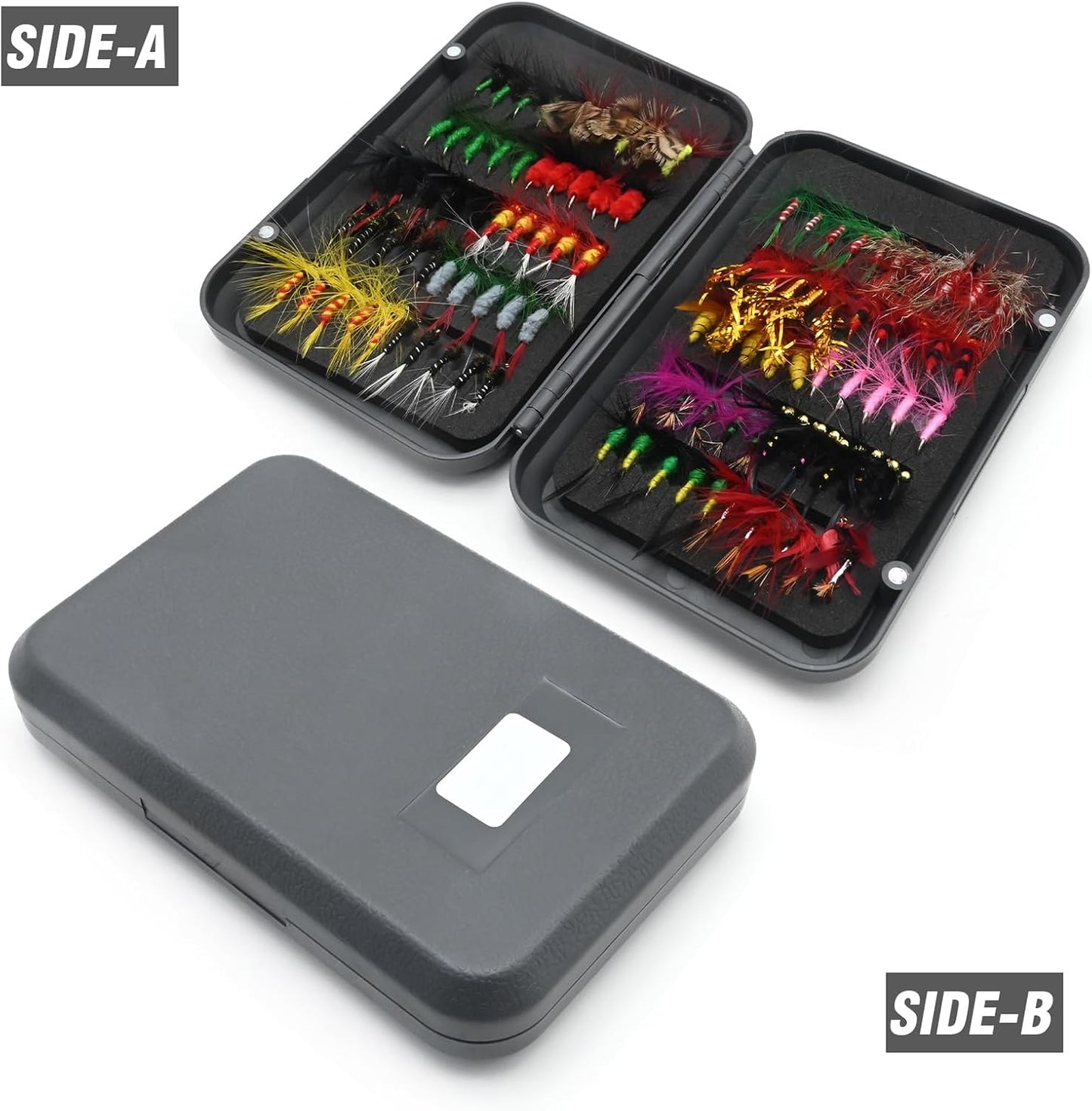 100PCS 20 Colors Fly Fishing Flies Kit