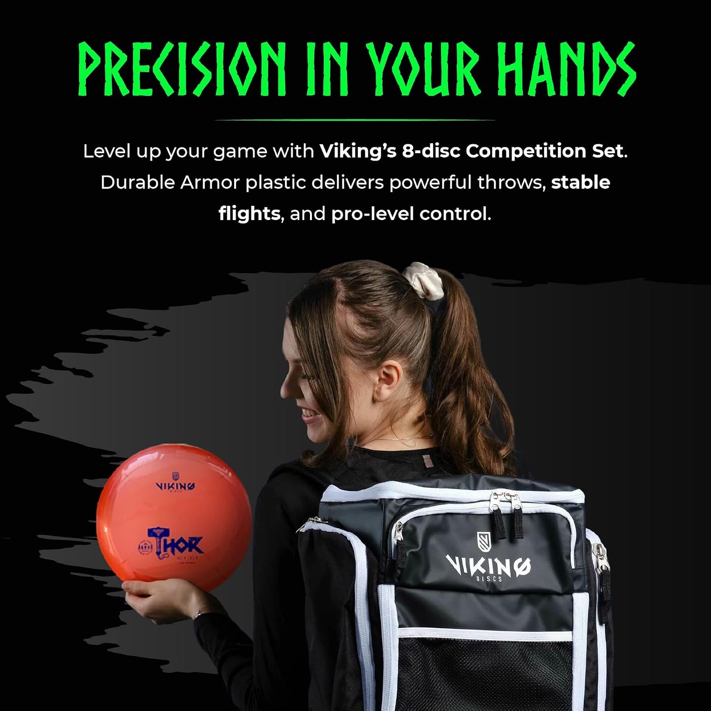 Viking Discs Competition Disc Golf Set - 8 Disc Golf Discs for Any Distance