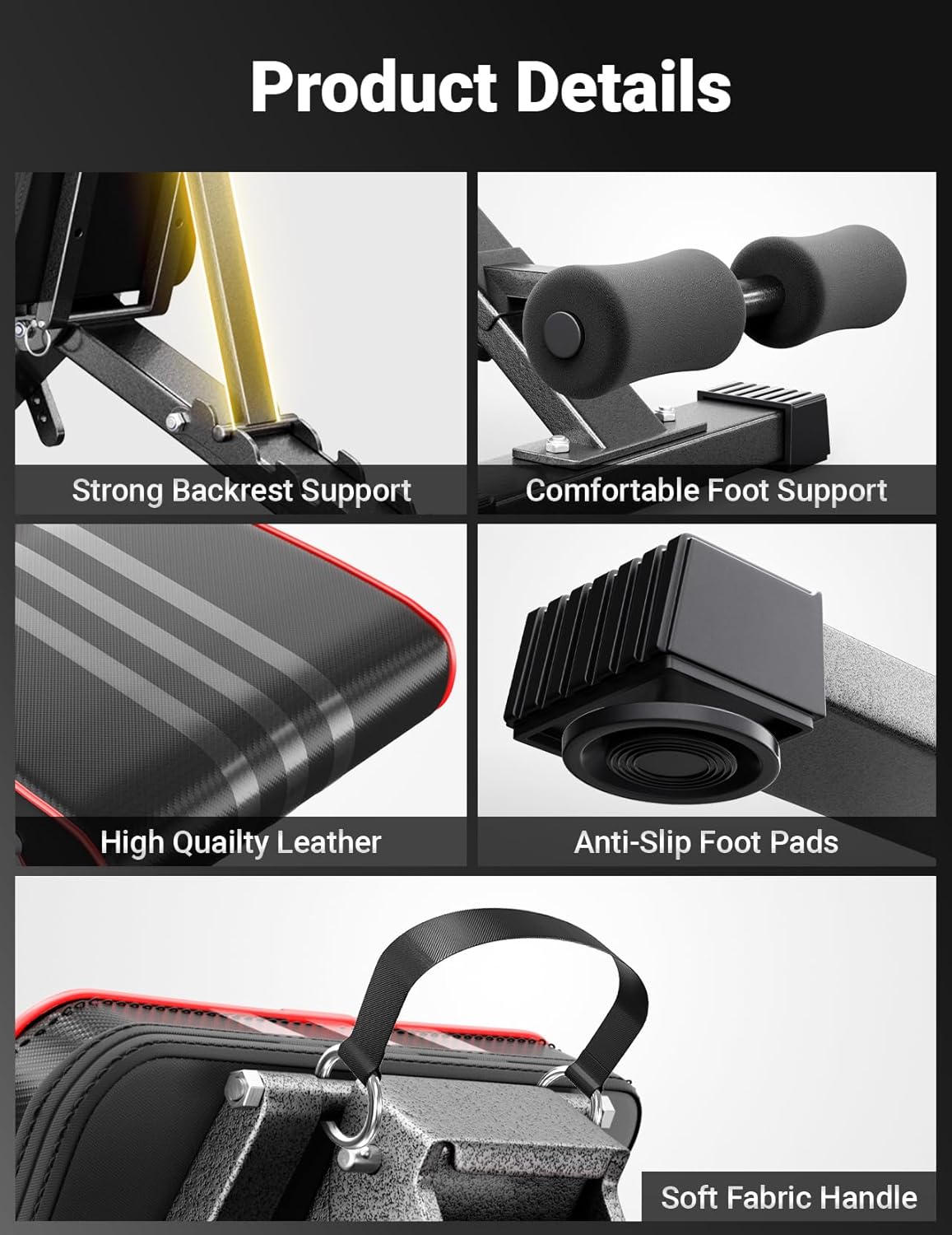 YOLEO Adjustable Weight Bench
