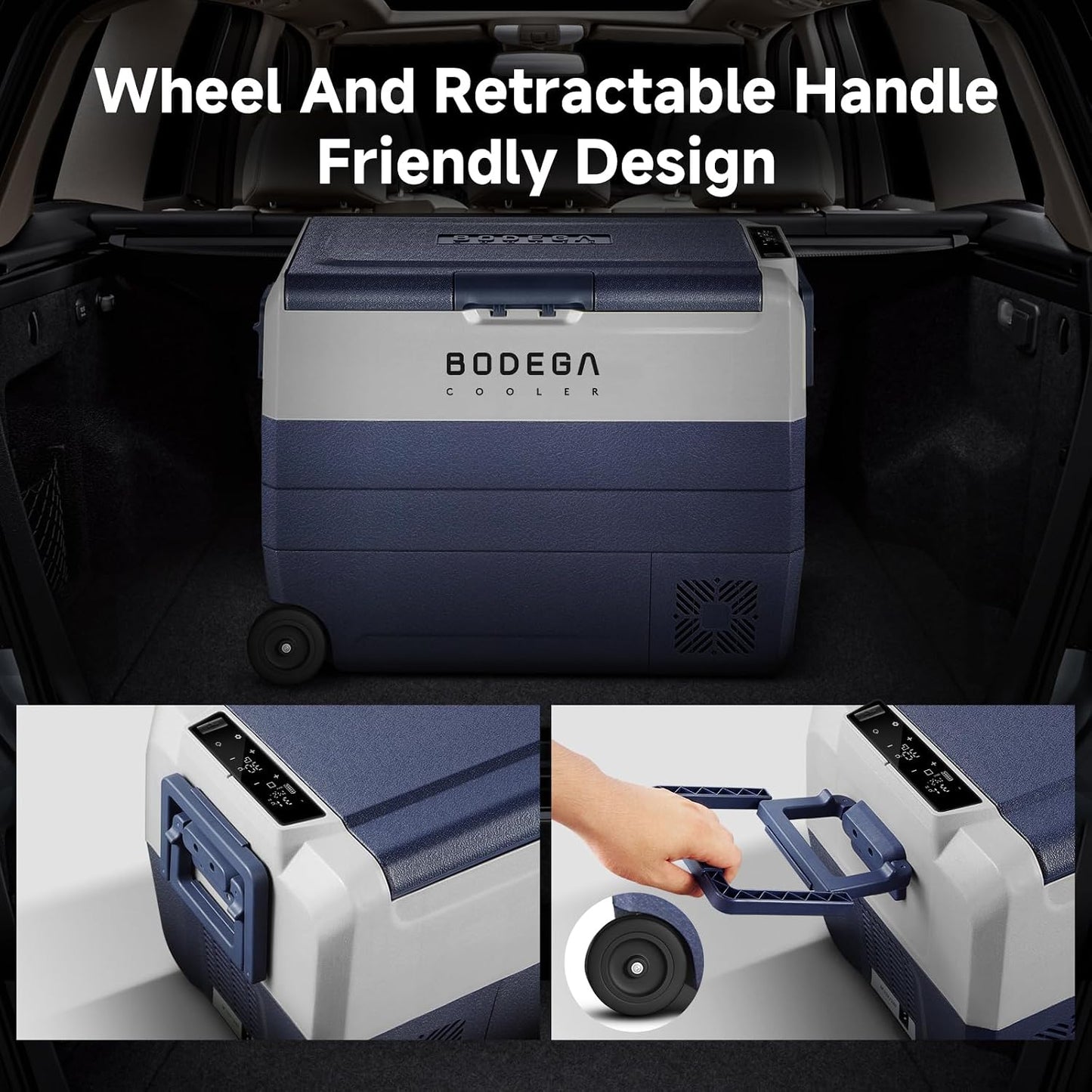 BODEGACOOLER 12 Volt Portable Refrigerator,64 Quart Car Fridge