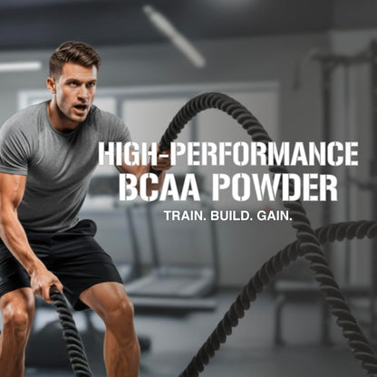 EVL BCAA5000 Powder - 5G Branched Chain Amino Acids - 30 Servings - Cherry
