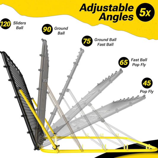 Dimples Excel 4x4.5 FT Heavy-Duty Baseball Rebounder