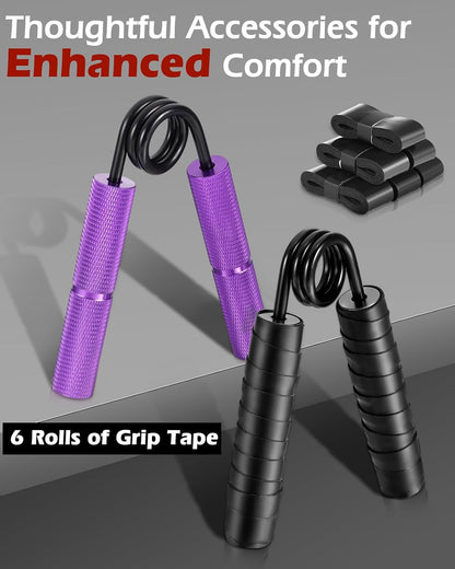 Hozzen Grip Strength Trainer, 6 Pack Grip Strength Trainer Set