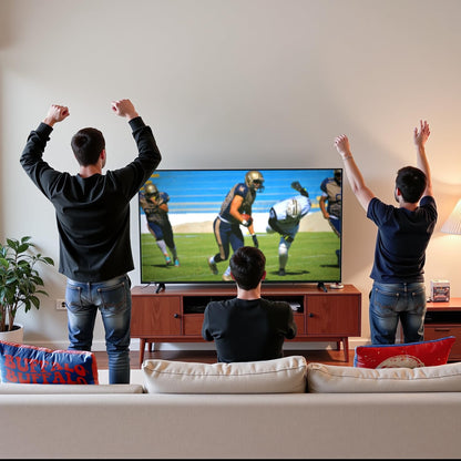 Buffalo Football Pillow Covers – Fan Gift for Men & Women, Sofa & Couch Décor