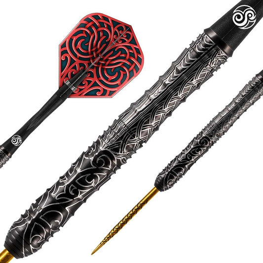 Shot! Darts Warrior Kapene Steel Tip Dart Set 90% Tungsten Barrels
