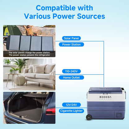 BODEGACOOLER 12 Volt Portable Refrigerator,64 Quart Car Fridge