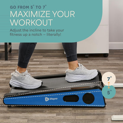 Lifepro PacerMini Walking Pad with Incline, Compact & Quiet- 220 lbs Cap