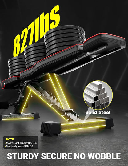 YOLEO Adjustable Weight Bench