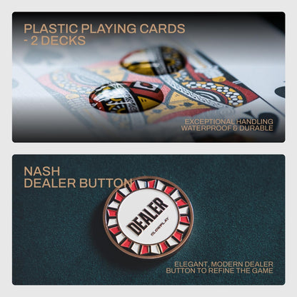 SLOWPLAY Nash Clay Poker Set, 14g&40mm Poker Chips for Texas Hold'em