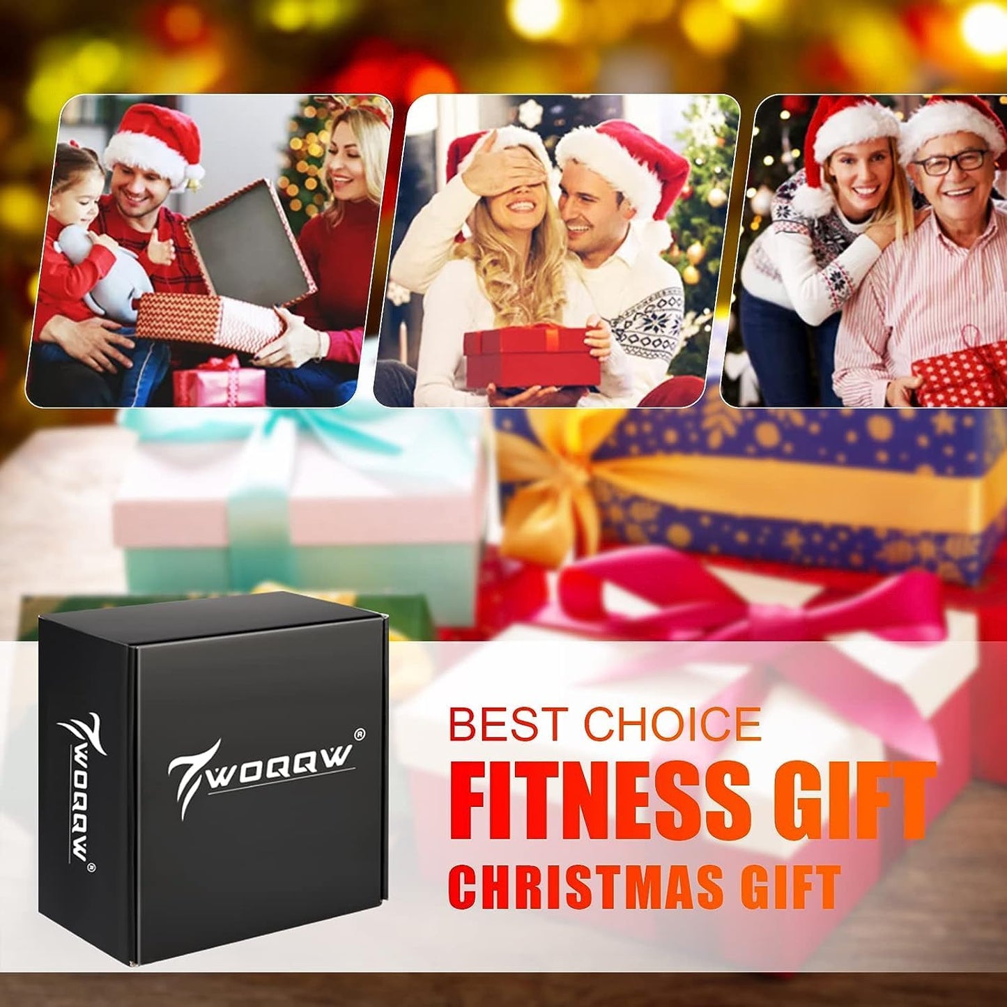 WOQQW Resistance Bands, Heavy Exercise Bands with Handles