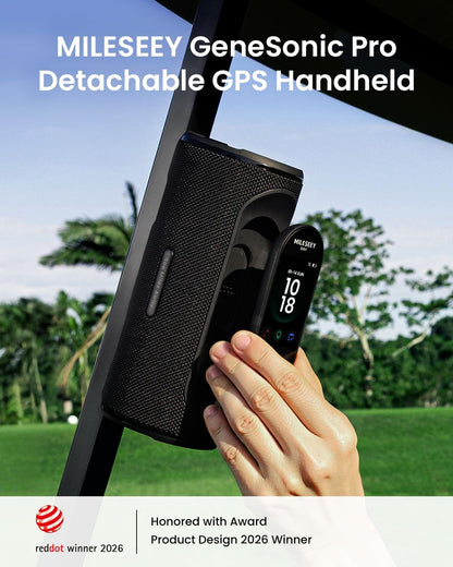 MILESEEY GeneSonic Pro Golf GPS Speaker with 43K+ Courses