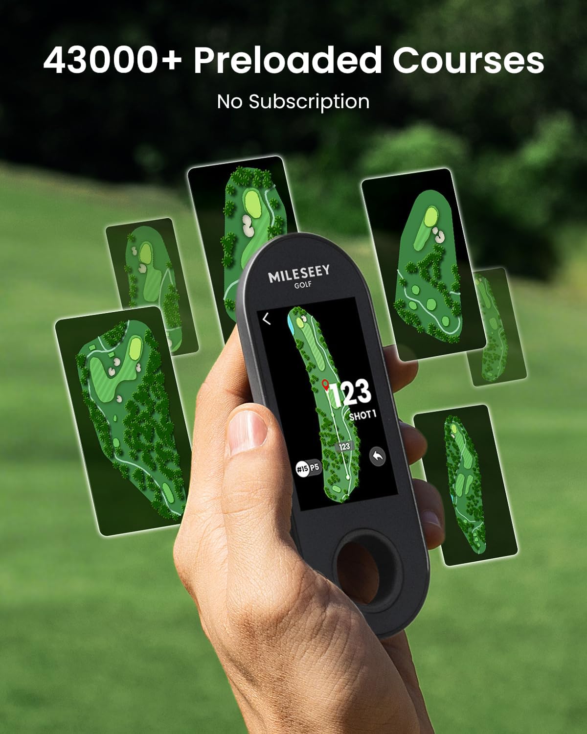MILESEEY GeneSonic Pro Golf GPS Speaker with 43K+ Courses