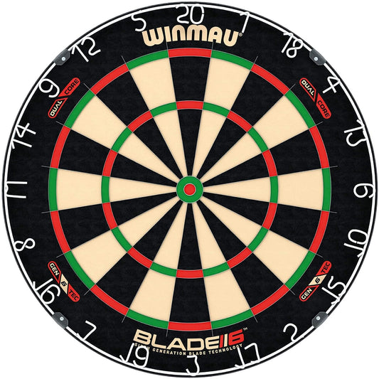 WINMAU Darts Blade 6 Dual Core Professional Dartboard with Official Tournament Specifications