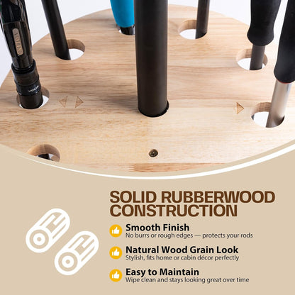 Goture Round Fishing Rod Holders Floor Stand