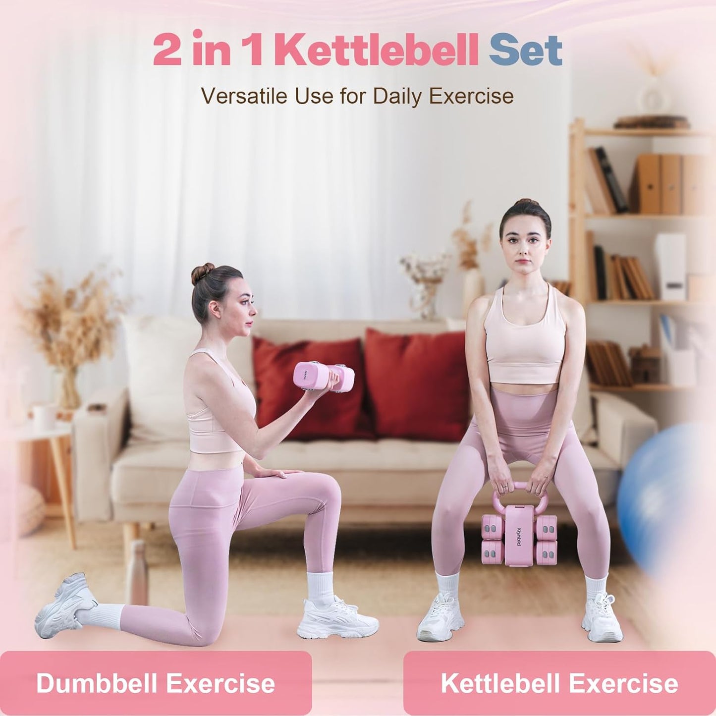 Kisnbld Adjustable Dumbbell Set