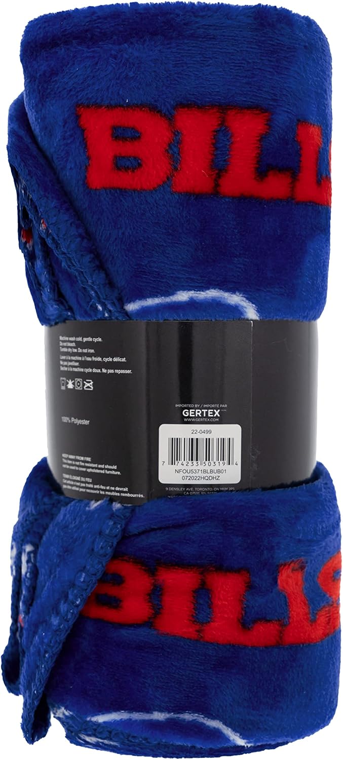 NFL Coral Fleece Travel Throw Blanket – Official Team Logo