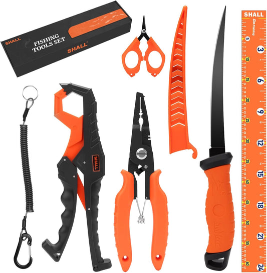 SHALL Fishing Tool Kit, Corrosion Resistant Fishing Gear and Equipment