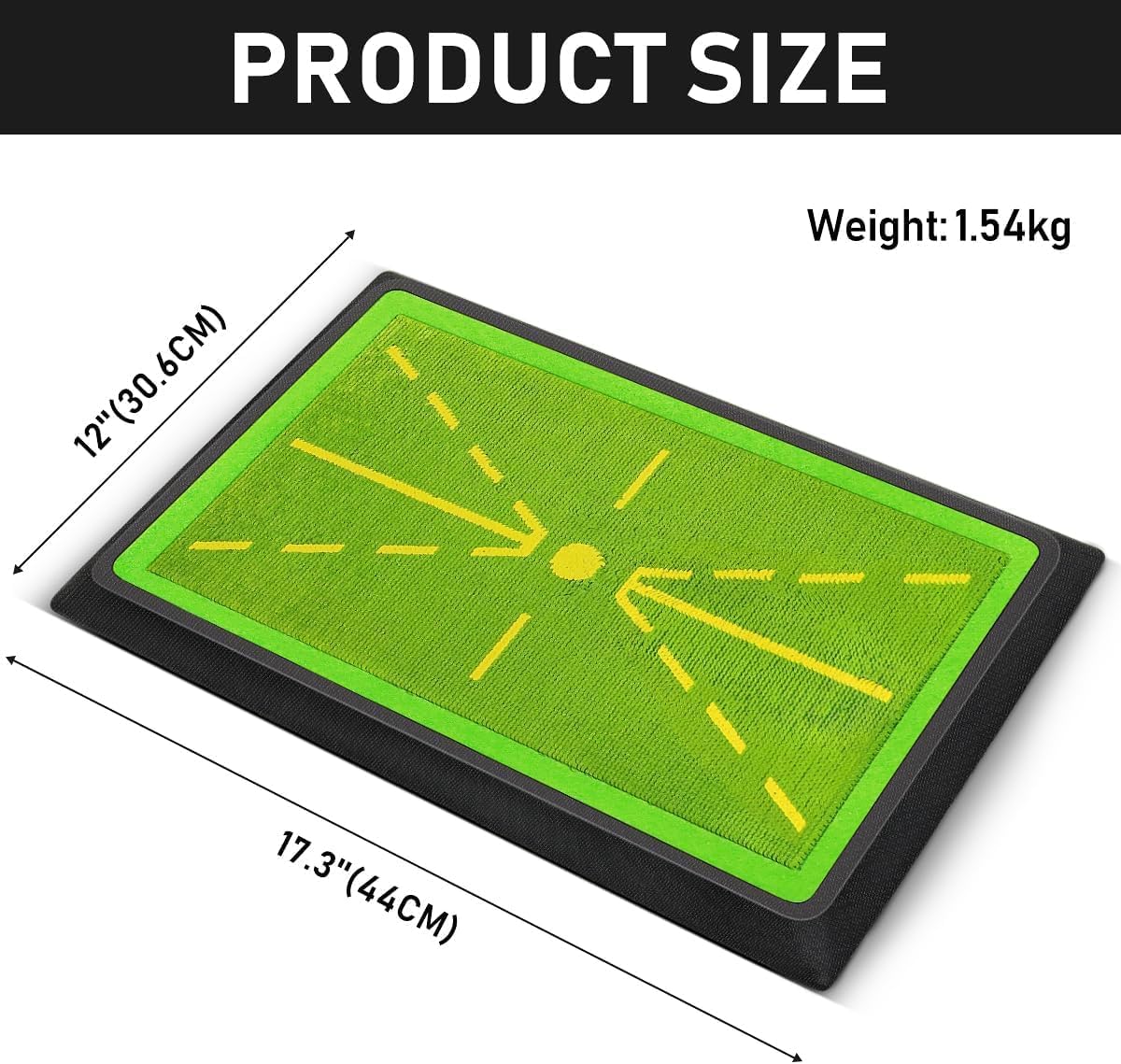 Divot Board Swing Mat 12x17" | Golf Swing Path Training Aid