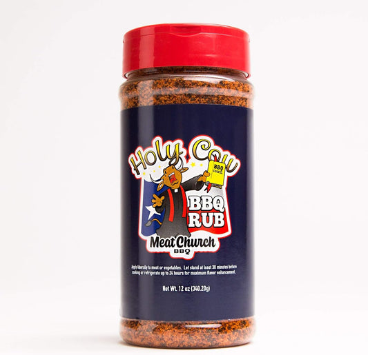 Meat Church Holy Cow BBQ Rub and Seasoning for Meat and Vegetables, Gluten Free, 12 Ounces