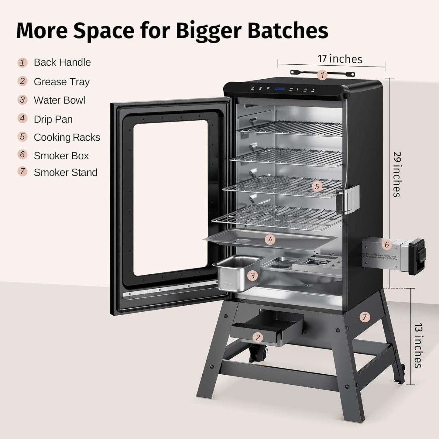 EAST OAK 30" Digital Electric Smoker