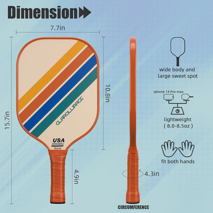 Pickleball Paddles Set of 2 | 4 Pickleball Rackets,USAPA Approved