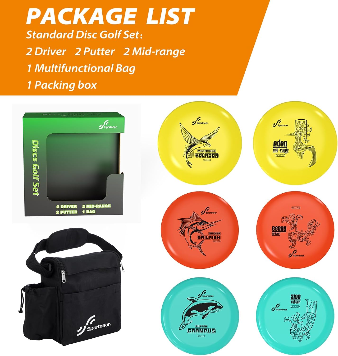 Sportneer Disc Golf Set