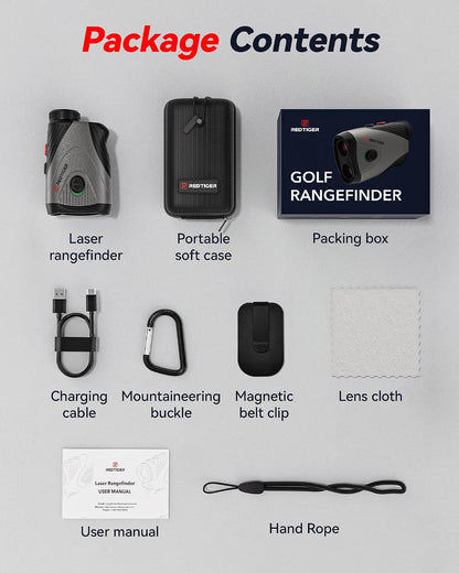 REDTIGER 1200 Yards Golf Range Finder with Slope