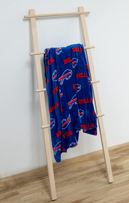 NFL Coral Fleece Travel Throw Blanket – Official Team Logo