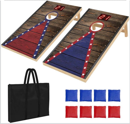 Foldable Cornhole Board Set With Scoreboard