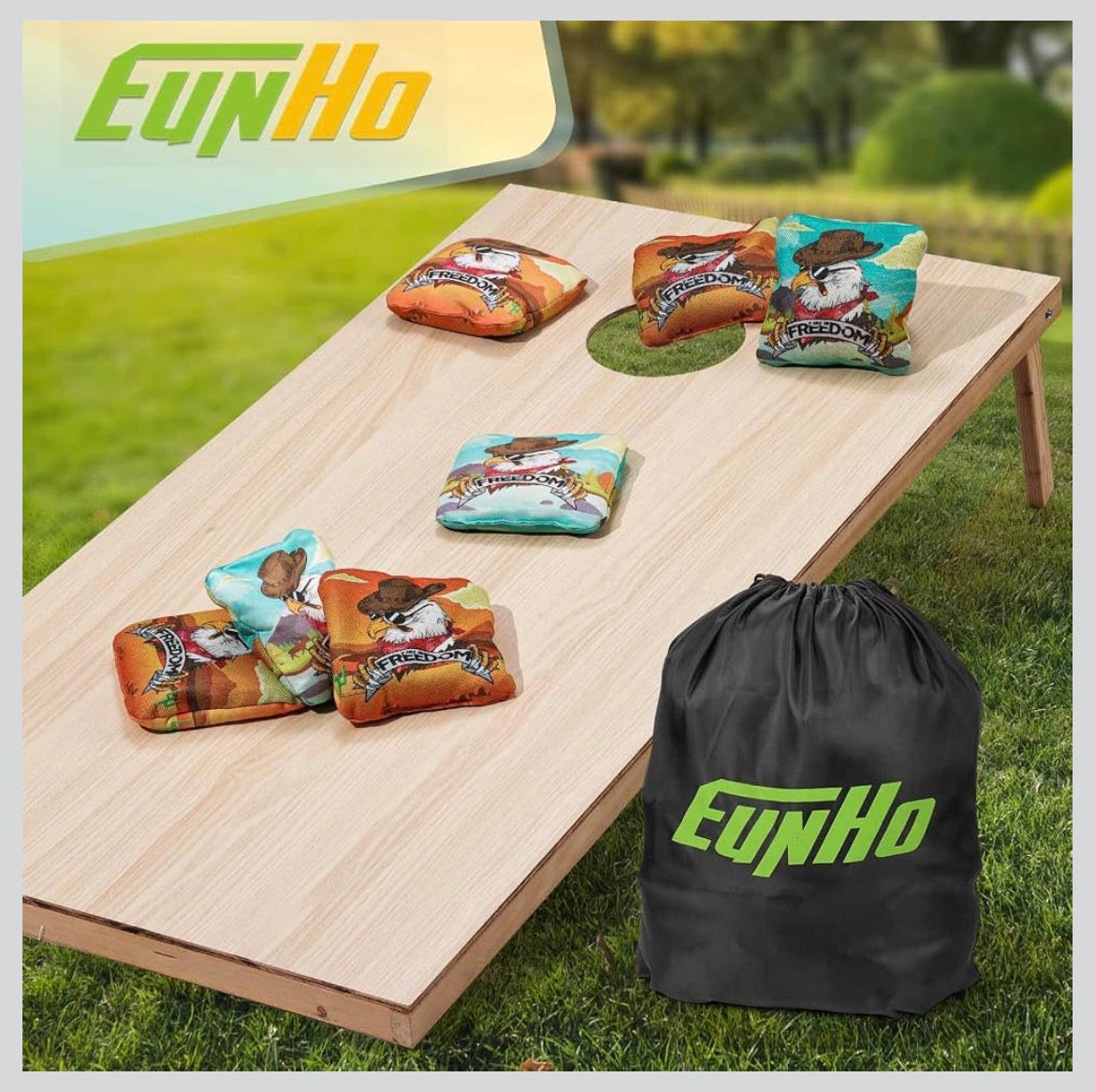 EunHo Cornhole Bags Drable Cornhole Bean Bags