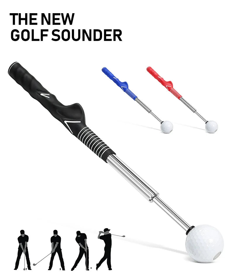 Golf Left and Right Hands Telescopic Swing Trainer Posture Corrector Practice Golf Swing Practice Telescopic Rod Trainer