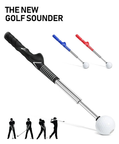 Golf Left and Right Hands Telescopic Swing Trainer Posture Corrector Practice Golf Swing Practice Telescopic Rod Trainer