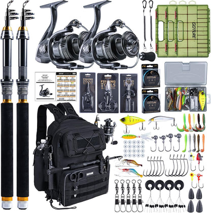Goture Black Fishing Backpack