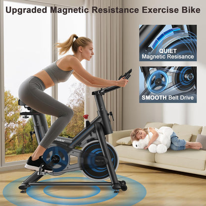 Wenoker Exercise Bike – 350LB Magnetic Resistance Stationary Bike