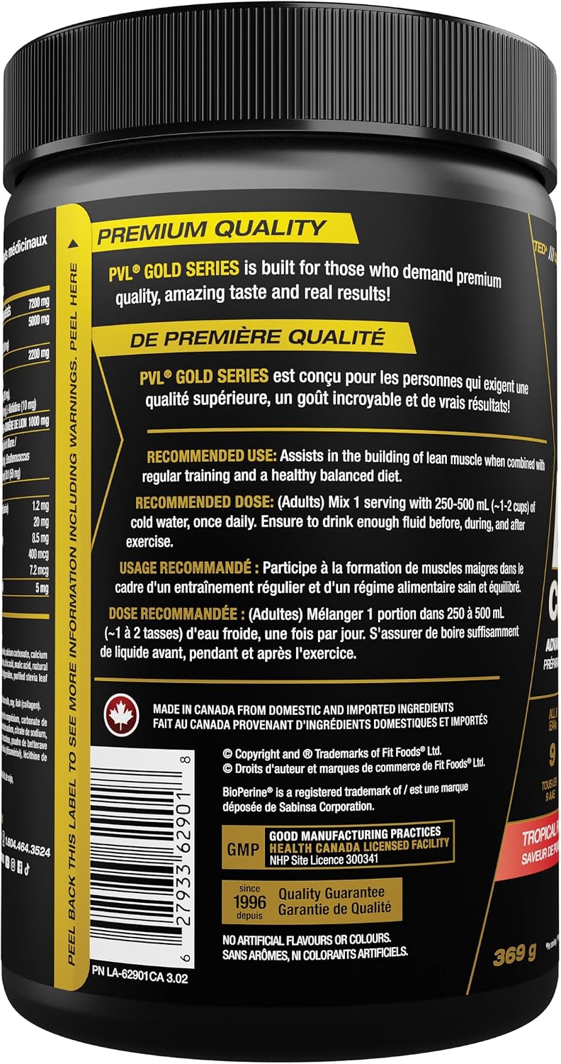 PVL EAA Complete Essential Amino Acid with BCAA Tropical Punch