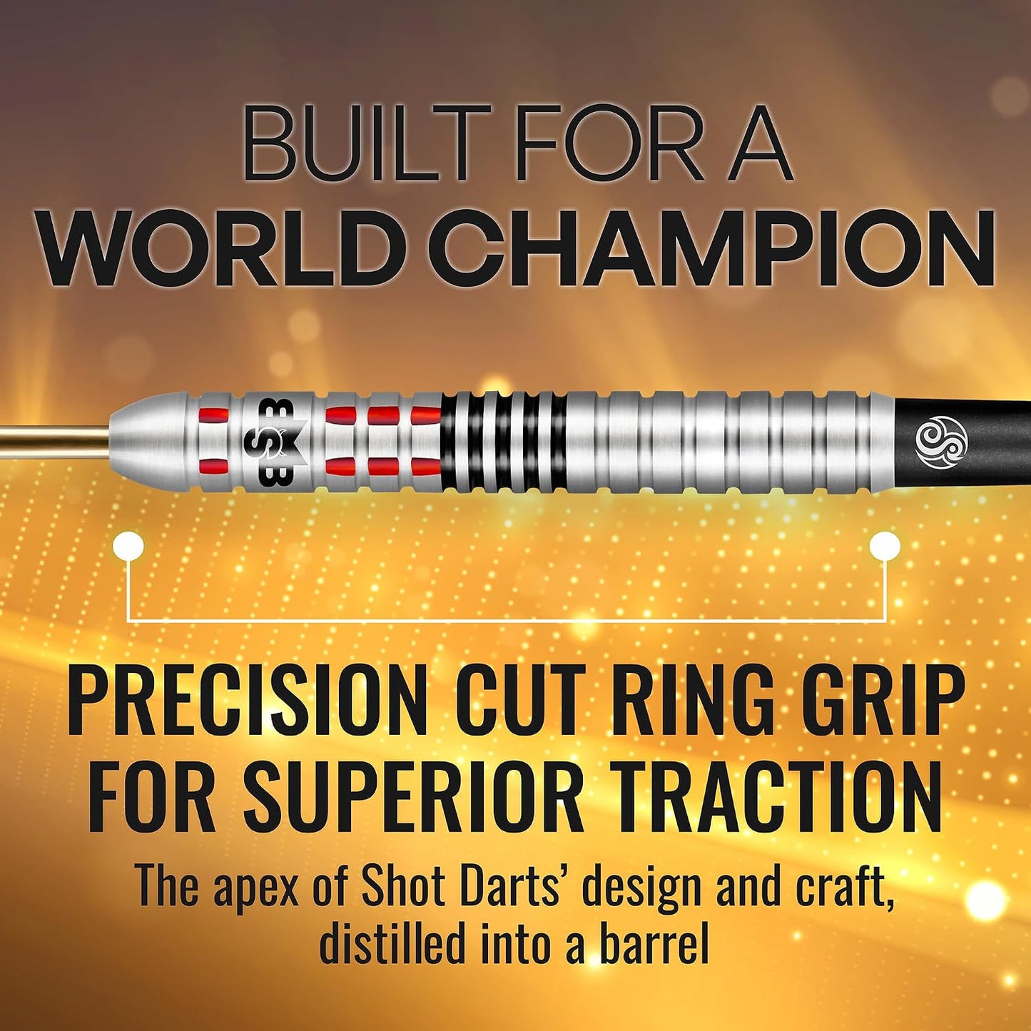Shot! Darts Michael Smith Achieve Center Weighted 90% Tungsten