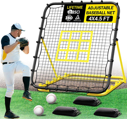 Dimples Excel 4x4.5 FT Heavy-Duty Baseball Rebounder